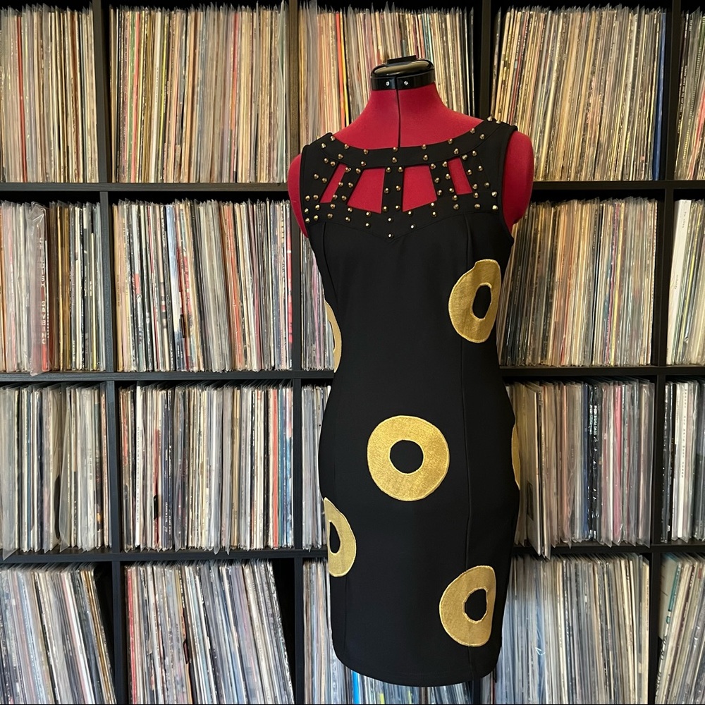 GOLDEN AGE donut dress PHISH festival sexy ♻️⭕️🖤⚡️ L - Picture 3 of 10